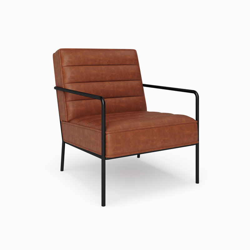 Ryker Upholstered Armchair, Rust