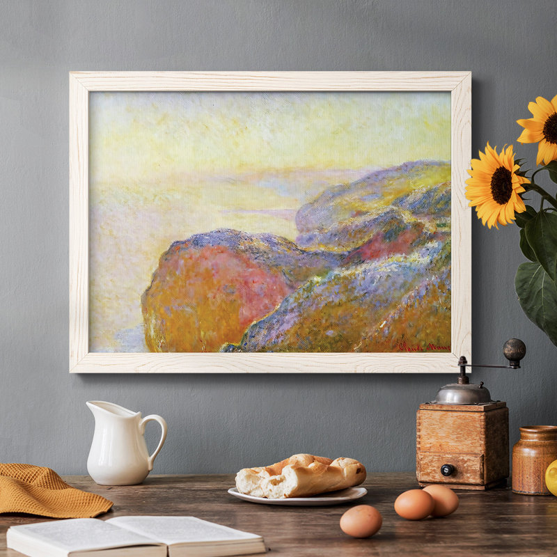 At At Val, reproduction d'art encadrée sur toile par Claude Monet, Blanc, H 18 po x l 26 po x P 1,5 po
