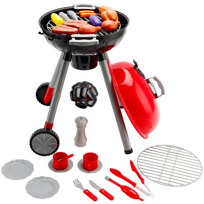 Preschool Play Kitchens Toy, BBQ Grill Playset with Pretend Smoke, Light, Sound
