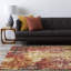 Brocade Wool Floral Area Rug in Desert Sand-566382466