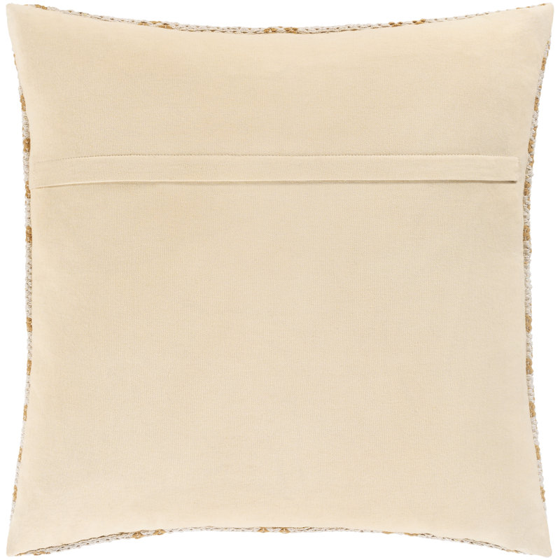 Ryder 20" x 20" Light Neutral Cotton Accent Pillow