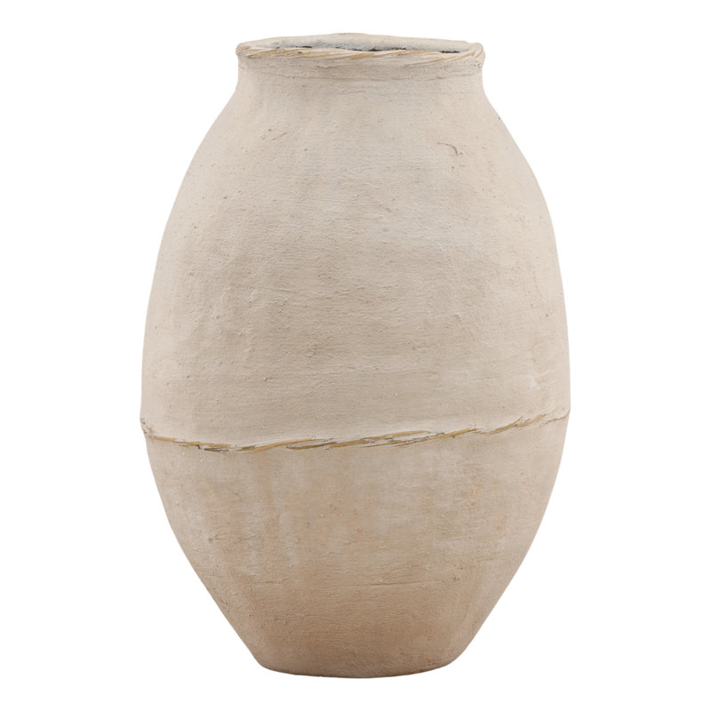 Kerrigan pot à fleurs beige petit, H 27 po x l 19 po x P 19 po, Beige
