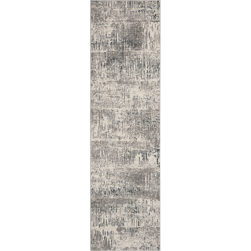 Tapis gris Darleen, Tapis de couloir 2 pi 2 po x 7 pi 6 po