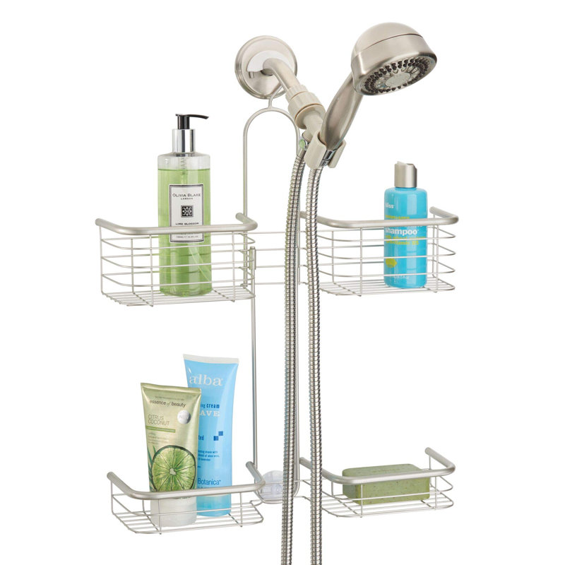 Organisateur de douche suspendu iDesign Forma XL, 23,62 po x 16,99 po x 4,83 po, satiné