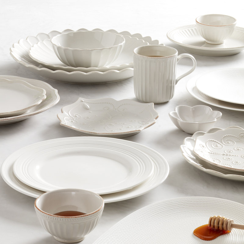 Coastal Dinnerware Sets Pfaltzgraff White Stoneware Piece