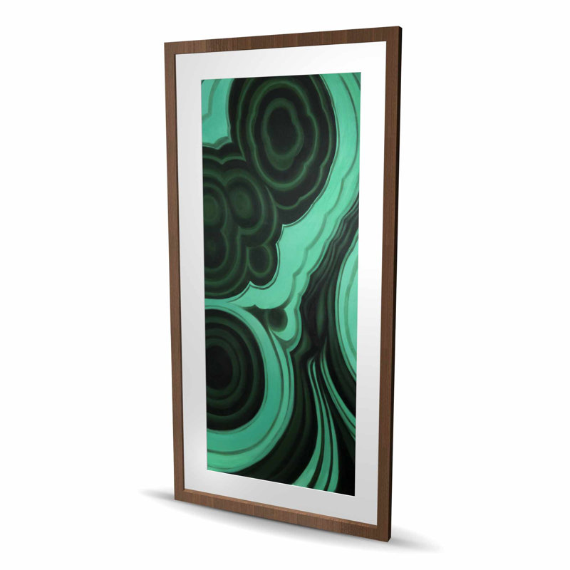 Reproduction mate de Malachite Décoration intérieure, Brun, H 48 po x l 24 po