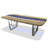 Walnut Metal Base Dining Table-1074362693