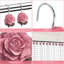 Crochets de rideau de douche, 12 crochets décoratifs en résine rétro antirouille pour salle de bain, chambre de bébé, chambre à coucher, salon