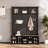 Hall Tree 56.3'' Wide with Bench and Shoe Storage-1268091515