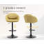Joutel Swivel Yes Upholstered Chenille Bar Stool