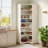 8-tier Corner Bookshelf With Detachable Shelves