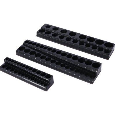 3 Pieces Magnetic Socket Holder Organizer Set