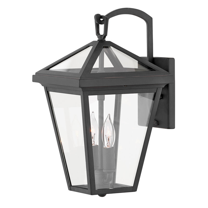 Alto 2 - Bulb 14" H Outdoor Wall Lantern, Museum Black