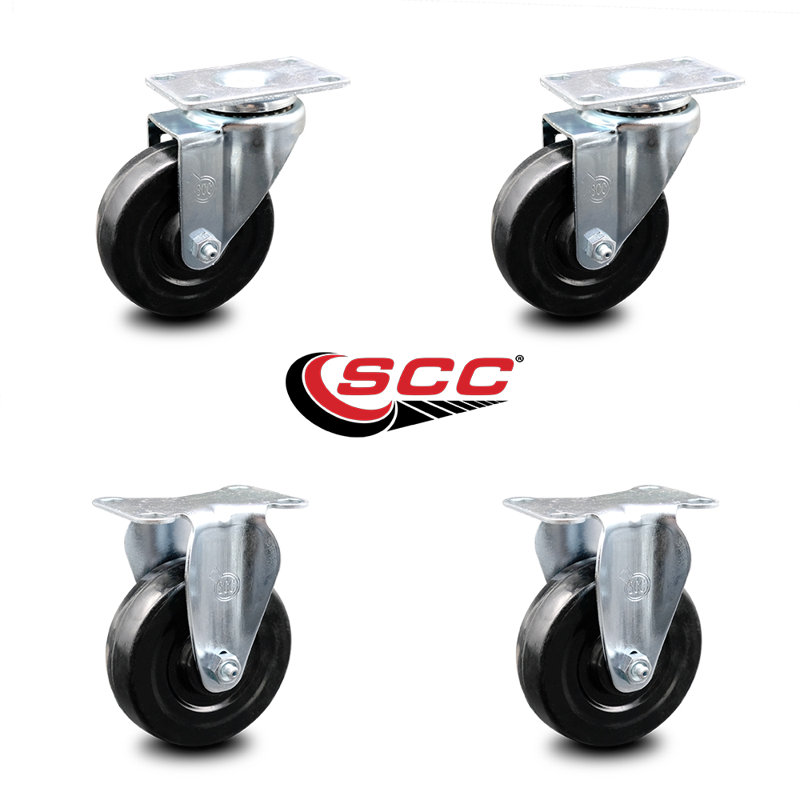 Hard Rubber Swivel Caster