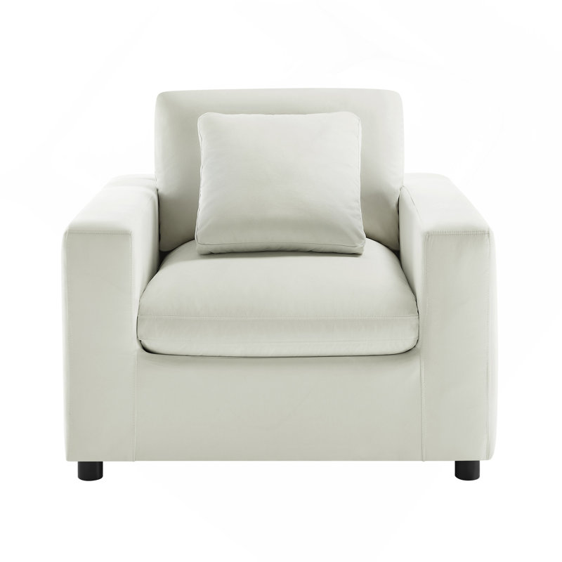 Fauteuil moderne ivoire