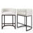 Upholstered Counter Stool with Metal Frame-594023423
