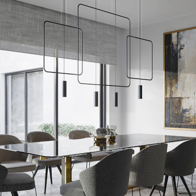 Alissone 2 - Light Black Kitchen Island Pendant