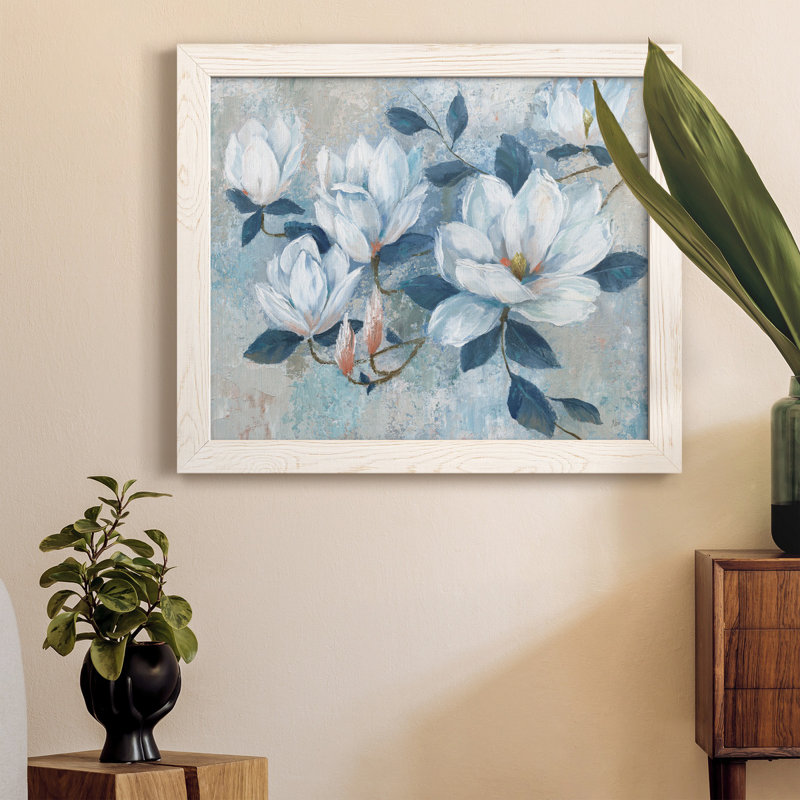 «Spring Bloom I», peinture sur toile encadrée, Blanc, H 24 po x l 18 po x P 1,5 po