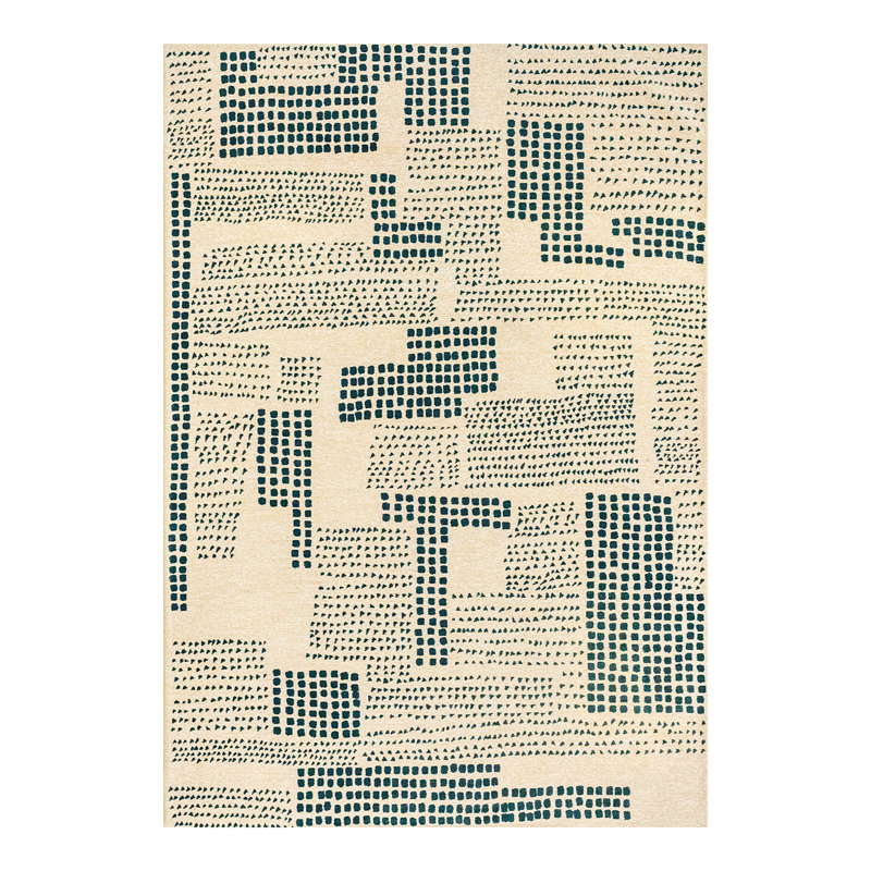 Abstract Recycled P.E.T Jacquard Indoor / Outdoor Area Rug, Rectangle 240 x 340 cm