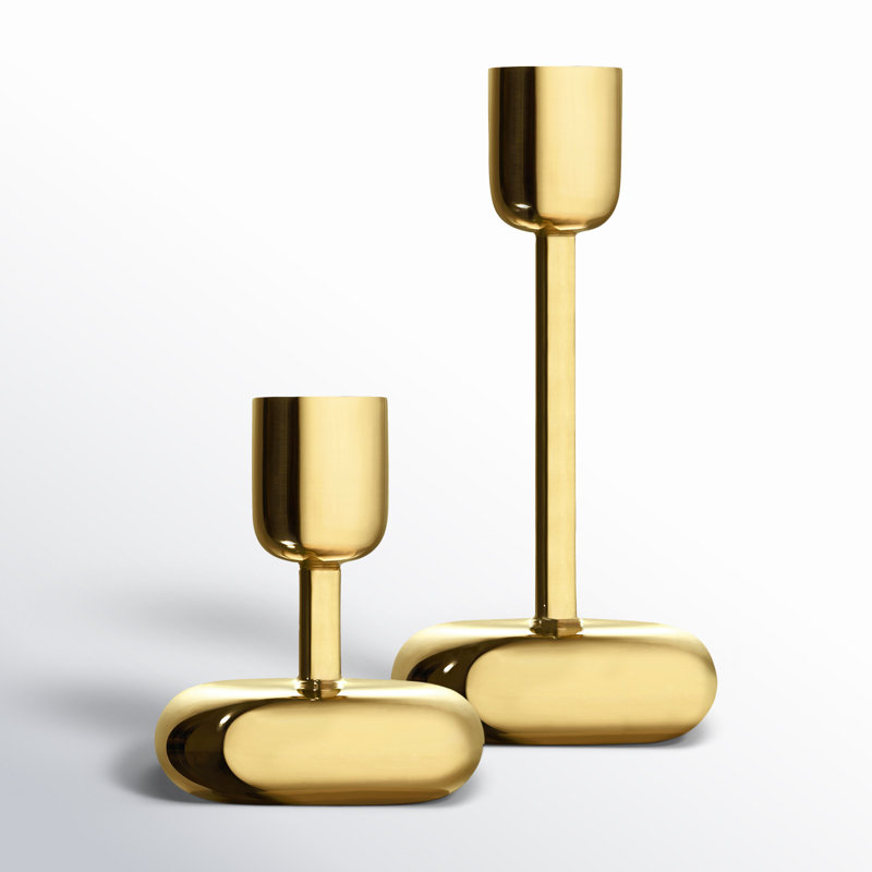 Nappula Candleholder Set of 2 Brass