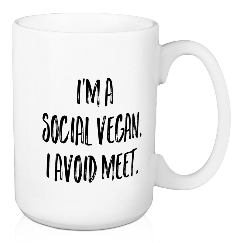 Tasse à café i is a social végétalien Chesney
