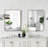Wall Mirror 24x36 Inch Black Rectangular Mirror Metal Framed Mirror Vanity Mirror Dressing Mirror