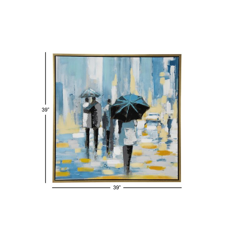 https://assets.wfcdn.com/im/22429330/resize-h755-w755%5Ecompr-r85/1263/126343310/Large+Square+Contemporary+of+People+Walking+in+Rain+-+Floater+Frame+Painting+Print+on+Canvas.jpg