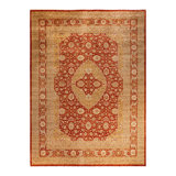 Eclectic One-of-a-Kind 9' 10" X 13' 0" Hand Knotted Area Rug