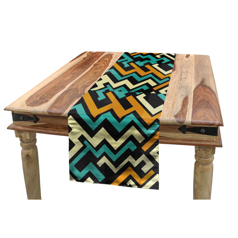 Geometric Table Runner, 120" x 16"