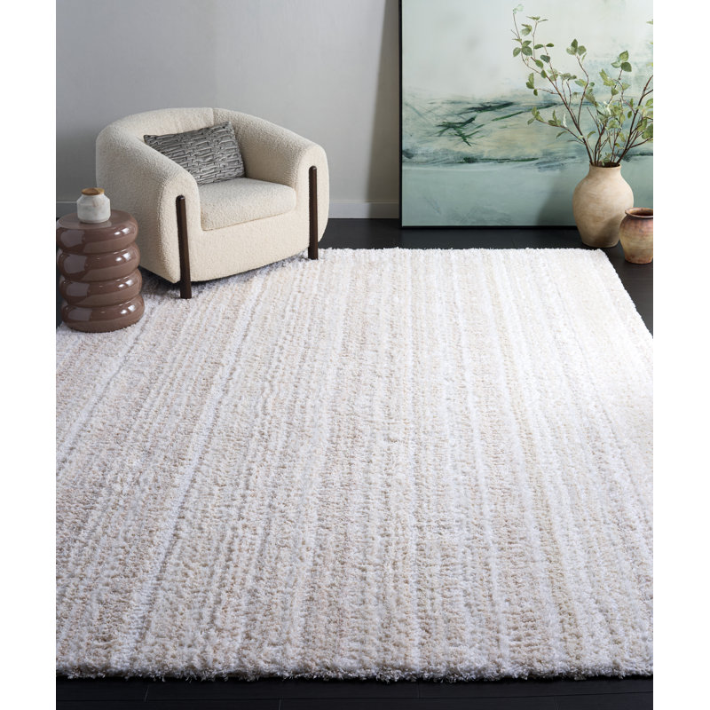 Everett Shag Performance Solid Color Indoor Rug, Rectangle 7'11" x 10'