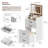 3-in-1 Compact Vanity Desk With Flip-top 3-color Led Mirror And Charging Station-480652833