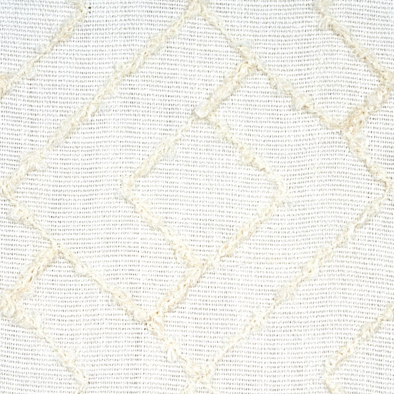 Tissu brodé Durant, Ivoire