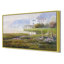 Villa By The Misty Shore Print