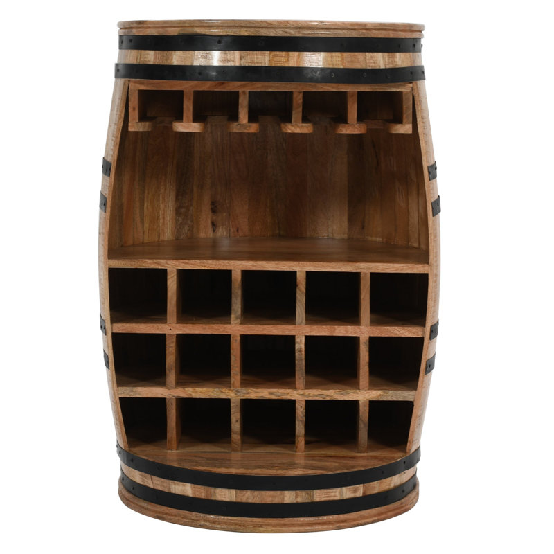 Henryson 58cm Solid Wood Wine Bar