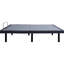 Base de lit ajustable pleine grandeur grise et noire, télécommande sans fil avec commandes tactiles rétroéclairées, réglages de mémoire zéro gravité, taille de la base de sommeil intégrée, esthétique, conception ergonomique pour