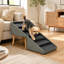 Cadre monobloc robuste et haute densité, échelle extensible à six marches de 25,2 pouces, lit superposé pliable multifonctionnel pour animaux de compagnie, repose-pieds et escalier.-650294235