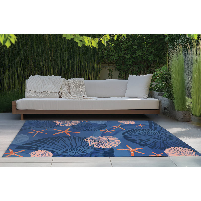 Starfish Outdoor Rug, Rectangle 5' x 7'