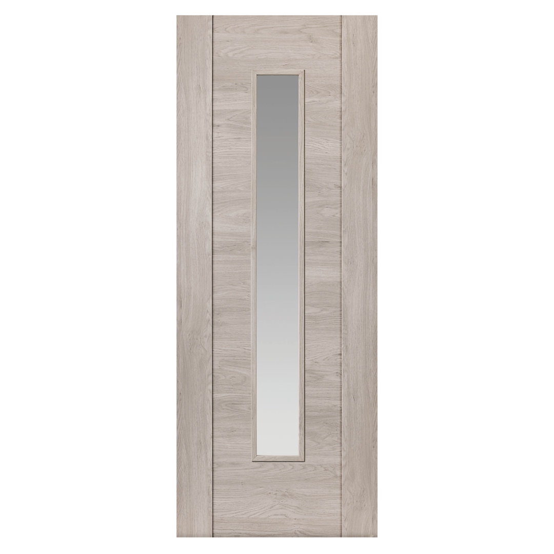 B&Q - Alabama Light Grey Glazed Laminate Internal Door - Image 2