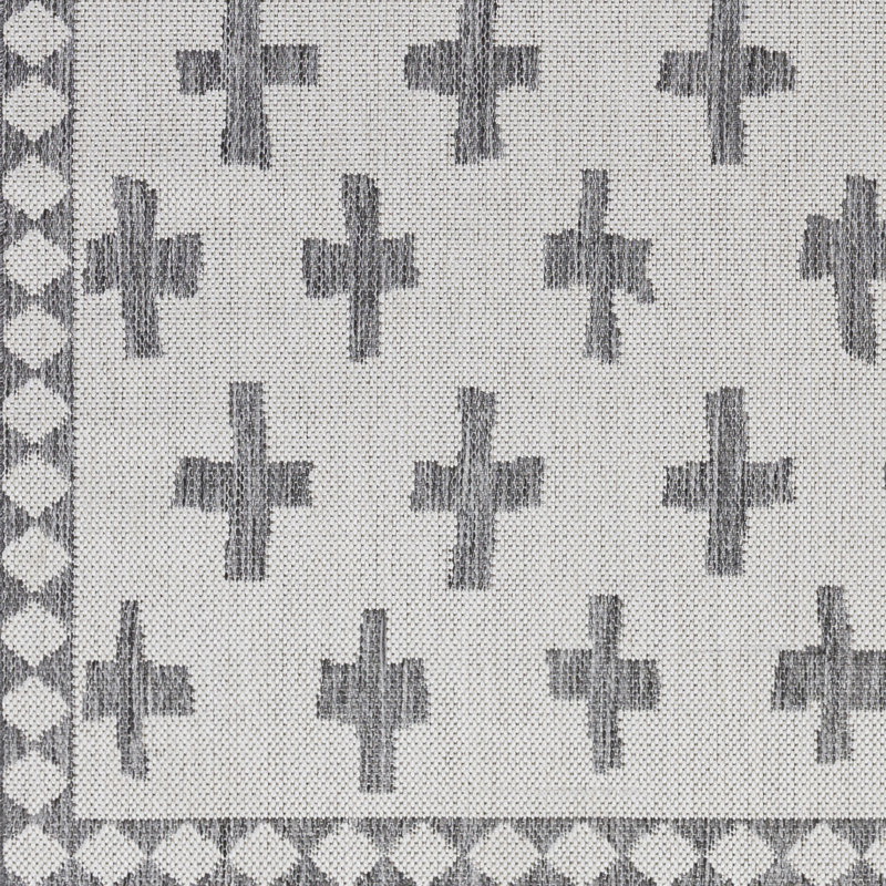 Tapis intérieur / extérieur en polypropylène tissé à la machine Anesty, Rectangle 5 pi 3 po x 7 pi