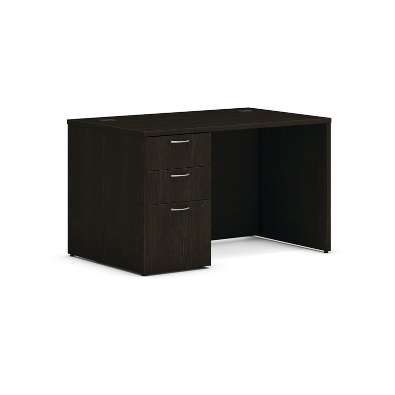 Bureau à caisson simple HON MOD, L 48 po x P 30 po x H 29 po, Teck ardoise