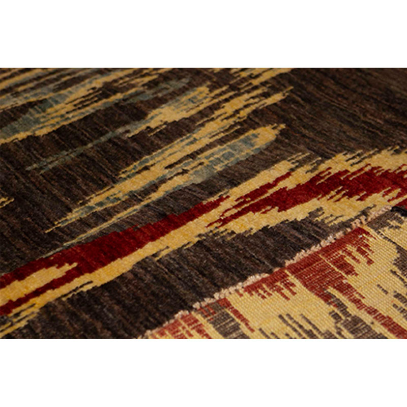Wool Abstract Area Rug, Rectangle 8' x 9'11"