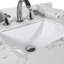 Dessus de meuble-lavabo en pierre de 31 pouces - Accessoire de décoration pratique élégant en céramique