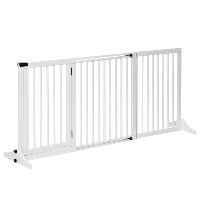 Barrière de sécurité autoportante réglable à 3 panneaux l 65 po x H 28 po Pet Bar