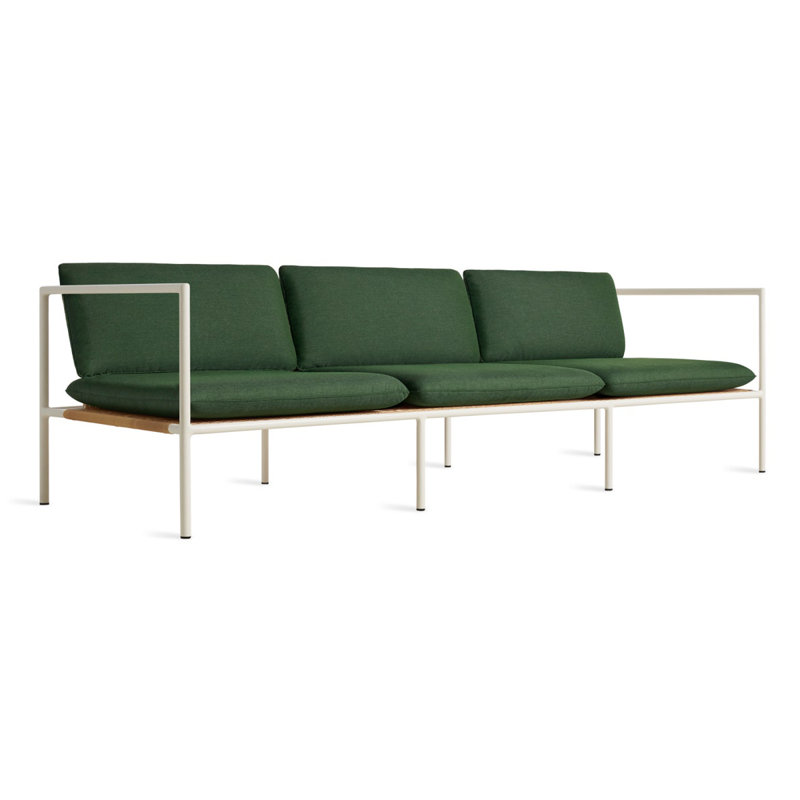 Dog Days Outdoor 3 - Seat Patio Sofa, White, Sunbrella Ivy