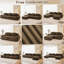 Canapé modulaire en forme de U de 117 pouces, tissu en velours côtelé, assise profonde, repose-pieds mobile, conception capitonnée, sans assemblage, base antidérapante, brun-1275326748-1275326745
