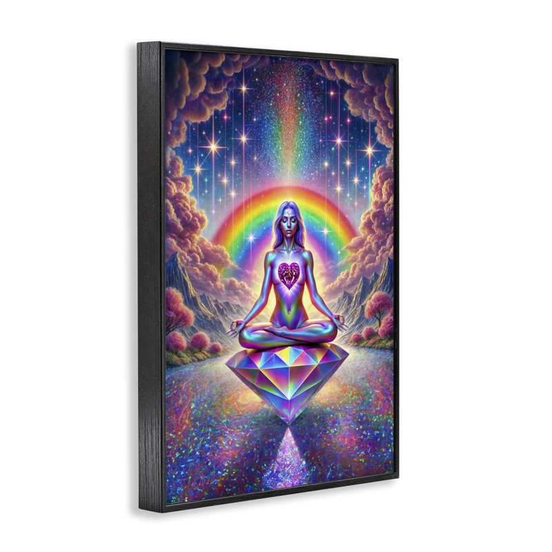 «Spiritual Enlightenment Meditation», estampe numérique, design par Spirit of the Rainbow, H 18 po x l 12 po