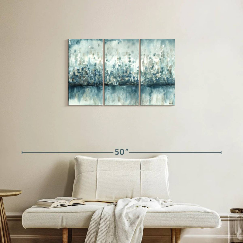 Avery Lakeside Abstract, 20" H x 33" W