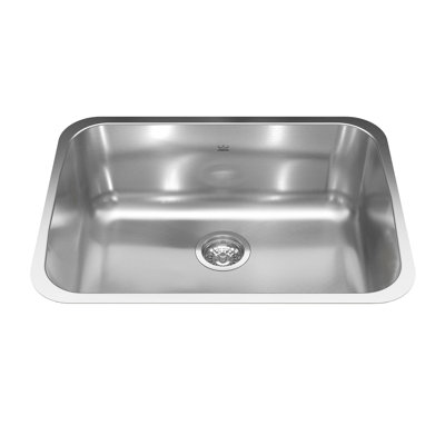 24.75'' L Single Bowl Stainless Steel Kitchen Sink