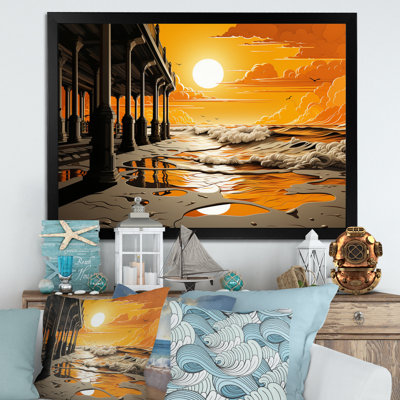 Aliyani " Beach Pier Perspective Papercut V "