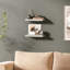 Miami 48" W x 8" D Floating Shelves Set with Invisible Wall Mount Brackets-126282718